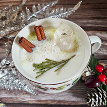 Load image into Gallery viewer, Holiday Tea Cup Candle - Cozy Cabin