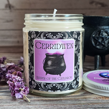 Load image into Gallery viewer, Cerridwen Goddess Soy Wax Candle (Divine Elegance) - 9 oz