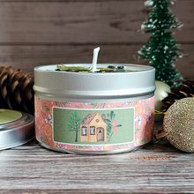 Load image into Gallery viewer, Cozy Cabin Soy Wax Candle - 6 oz Holiday Scented Soy Candle
