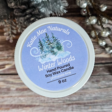 Load image into Gallery viewer, The Cailleach Goddess of Winter Candle (Winter Woods) - 9 oz