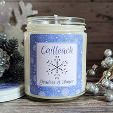 Load image into Gallery viewer, The Cailleach Goddess of Winter Candle (Winter Woods) - 9 oz