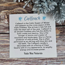Load image into Gallery viewer, The Cailleach Goddess of Winter Candle (Winter Woods) - 6 oz