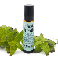 Load image into Gallery viewer, Just Breathe Essential Oil Blend Roll On - Eucalyptus, Peppermint, Rosemary, and Lavender