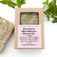 Load image into Gallery viewer, Rosemary Mint Hibiscus Vegan Shampoo Bar