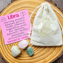 Load image into Gallery viewer, Gemstones for Libra set of 3