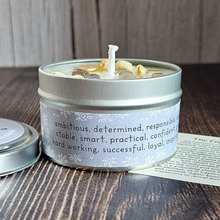 Load image into Gallery viewer, Hand poured soy wax candle for Capricorn