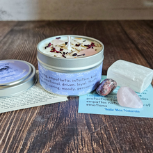 Load image into Gallery viewer, Cancer zodiac candle and crystals gift set