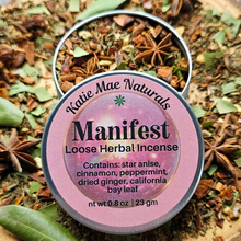 Load image into Gallery viewer, Manifest Loose Herbal Incense Blend