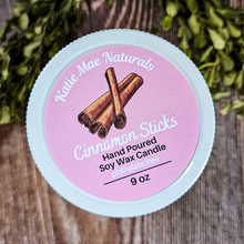 Load image into Gallery viewer, Cinnamon sticks soy wax candle for Imbolc