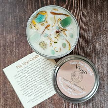 Load image into Gallery viewer, Virgo crystal candle