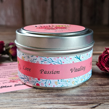 Load image into Gallery viewer, Hand poured soy candle for Beltane