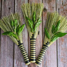 Load image into Gallery viewer, Handmade Hawktail Whisk Broom with Bay Leaf - Decorative Broom