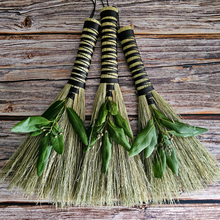 Load image into Gallery viewer, Handmade Hawktail Whisk Broom with Bay Leaf - Decorative Broom