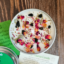 Load image into Gallery viewer, Taurus soy candle with crystals