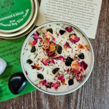 Load image into Gallery viewer, Taurus soy candle and crystals