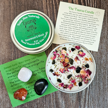 Load image into Gallery viewer, Taurus candle and crystals gitt set