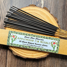 Load image into Gallery viewer, Applewood fir needle hand dipped incense sticks