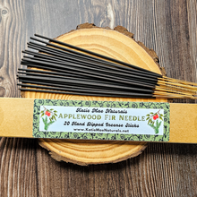 Load image into Gallery viewer, Applewood fir needle hand dipped incense sticks