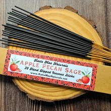 Load image into Gallery viewer, Apple pecan sage hand dipped incense sticks