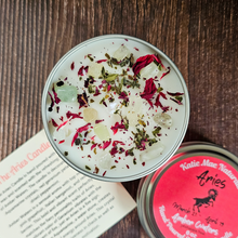 Load image into Gallery viewer, Aries candle with crystals