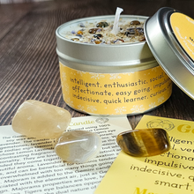 Load image into Gallery viewer, Gemini Candle and Crystals gift set