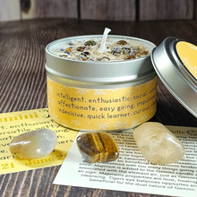 Load image into Gallery viewer, Gemini candle and crystals gift set