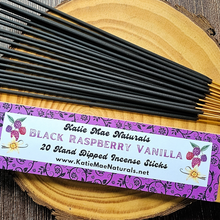 Load image into Gallery viewer, Black Raspberry Vanilla Hand Dipped Incense Sticks