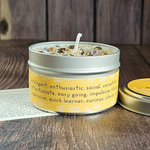 Load image into Gallery viewer, Gemini candle with crystals