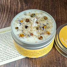 Load image into Gallery viewer, Gemini soy candle with crystals