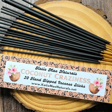 Load image into Gallery viewer, Coconut hand dipped incense sticks