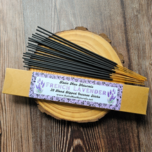 Load image into Gallery viewer, Lavender hand dipped incense sticks 20 pack