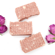 Load image into Gallery viewer, California Poppy Herb Infused Soap with Rose Clay - Geranium and Ylang Ylang Scent