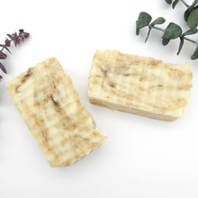 Load image into Gallery viewer, Lavender Eucalyptus Herb Infused Soap with Lavender Flower Powder