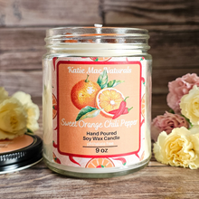 Load image into Gallery viewer, Sweet Orange Chili Pepper Soy Wax Candle - 9 oz