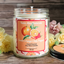 Load image into Gallery viewer, Sweet Orange Chili Pepper Soy Wax Candle - 9 oz

