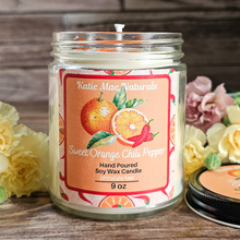 Load image into Gallery viewer, Sweet Orange Chili Pepper Soy Wax Candle - 9 oz