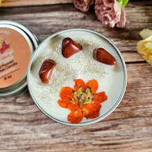 Load image into Gallery viewer, Sweet Orange Chili Pepper Soy Candle with gemstones