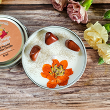 Load image into Gallery viewer, Sweet Orange Chili Pepper Soy Candle with crystals