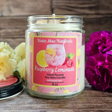 Load image into Gallery viewer, Raspberry Lemonade Soy Wax Candle - 9 oz