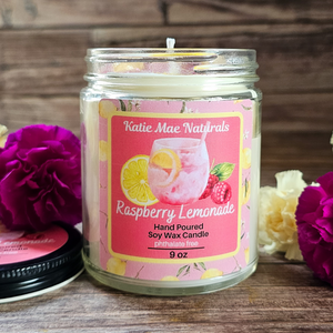 Raspberry Lemonade Soy Wax Candle - 9 oz