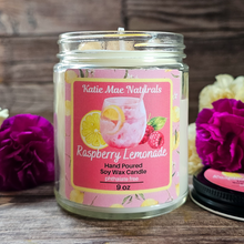 Load image into Gallery viewer, Raspberry lemonade soy wax candle
