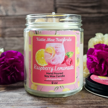 Load image into Gallery viewer, Raspberry lemonade soy wax candle