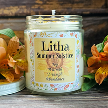 Load image into Gallery viewer, Hand poured soy wax candle for Litha