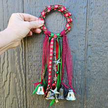 Load image into Gallery viewer, Yule Witches Bells Christmas Door Wreath