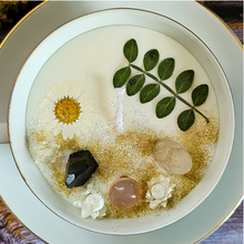 Load image into Gallery viewer, Ginger Jasmine Tea Cup Candle with Crystals