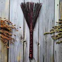 Load image into Gallery viewer, Mini Hawk Tail Whisk Broom in Red and Black