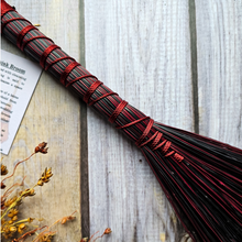 Load image into Gallery viewer, Mini Hawk Tail Whisk Broom in Red and Black