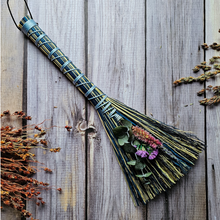 Load image into Gallery viewer, Mini blue altar broom decorative