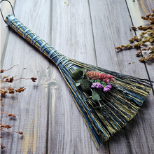 Load image into Gallery viewer, Mini hawk tail whisk broom adorned with dries flowers
