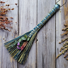 Load image into Gallery viewer, Mini altar broom adorned with dried flowers